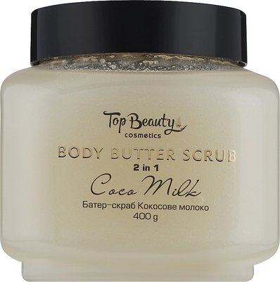 Top Beauty Body Butter Scrub Coco Milk Скраб-батер для тіла 2 в 1 "Кокосове молоко", 400г 1200 фото