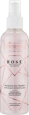 Bielenda Rose Quartz Crystal Glow Зволожувальний спрей для обличчя з кристалами рожевого кварцу, 200мл 33 фото