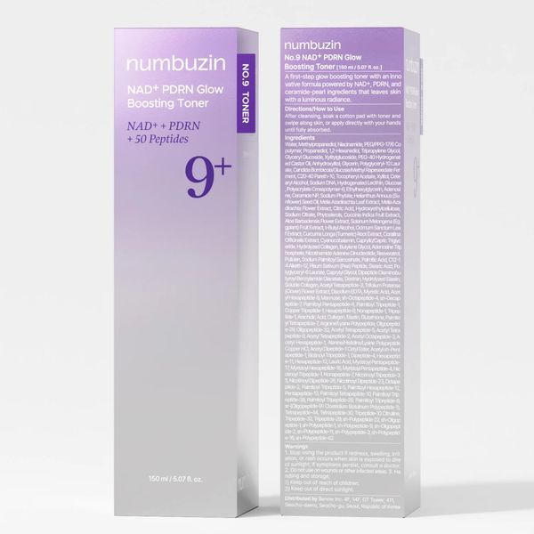Numbuzin №9 NAD PDRN Glow Boosting Toner Відновлюючий тонер для обличчя з PDRN та пептидами, 150мл 2692 фото