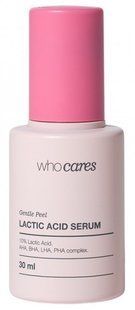 Who Cares Gentle Peel Lactic Acid Serum Незмивна сироватка-пілінг із молочною кислотою, 30мл 1912 фото