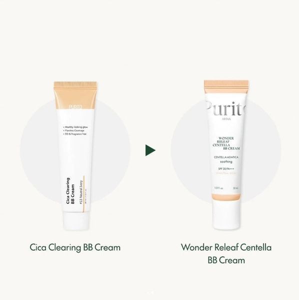 BB-крем з екстрактом центелли Purito Seoul Wonder Releaf Centella BB Cream 13 Neutral Ivory, 30мл 1812 фото