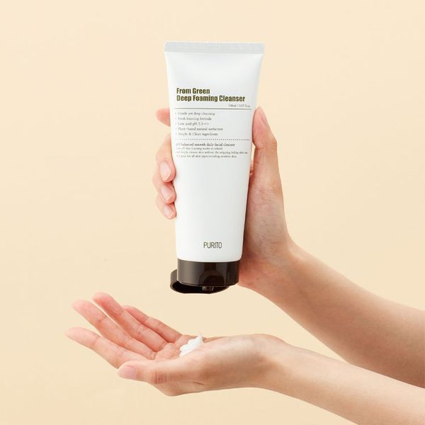 Purito Seoul From Green Deep Foaming Cleanser Пінка для глибокого очищення шкіри, 150мл 2110 фото