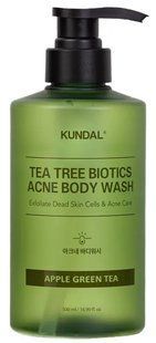 Kundal Tea Tree Biotics Acne Body Wash Apple Green Tea Гель для душу від висипань на тілі, 500мл 2931 фото