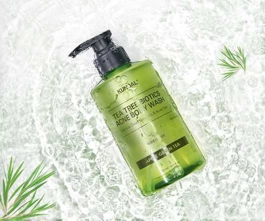 Kundal Tea Tree Biotics Acne Body Wash Apple Green Tea Гель для душу від висипань на тілі, 500мл 2931 фото