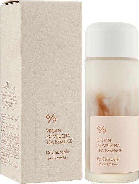 Dr.Ceuracle Vegan Kombucha Tea Essence Веганська багатофункціональна кремова есенція з екстрактом комбучі і чорного чаю, 150мл 1181 фото