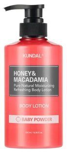 Kundal Honey & Macadamia Pure Body Lotion Baby Powder Лосьйон для тіла "Дитяча Присипка", 500мл 2933 фото