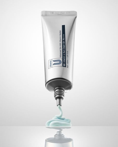 CUSKIN Vitamin U Sun Cream SPF 50+ PA++++ Заспокійливий сонцезахисний крем з вітаміном U та пептидами, 50мл 2696 фото
