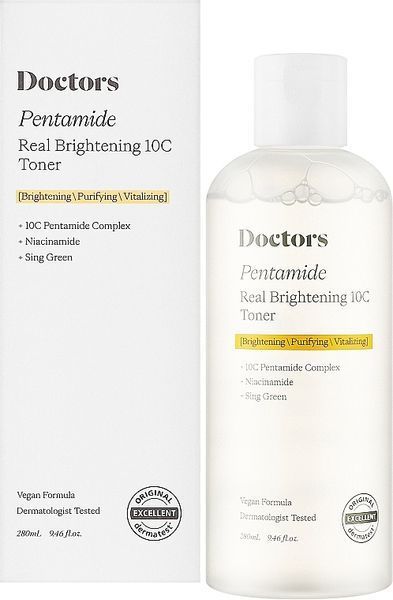 Doctors Pentamide Real Brightening 10C Toner Тонер для освітлення та рівного тону шкіри, 280мл 1341 фото