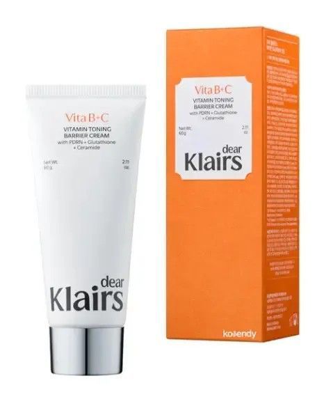 DEAR, KLAIRS Vita B+C Vitamin Toning Barrier Cream Вітамінний тонізуючий бар&rsquo;єрний крем, 60г 2727 фото
