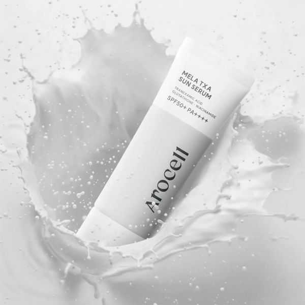 Arocell Mela TXA Sun Serum Сонцезахисна крем-сироватка з транексамовою кислотою та глутатіоном, 40мл 2823 фото
