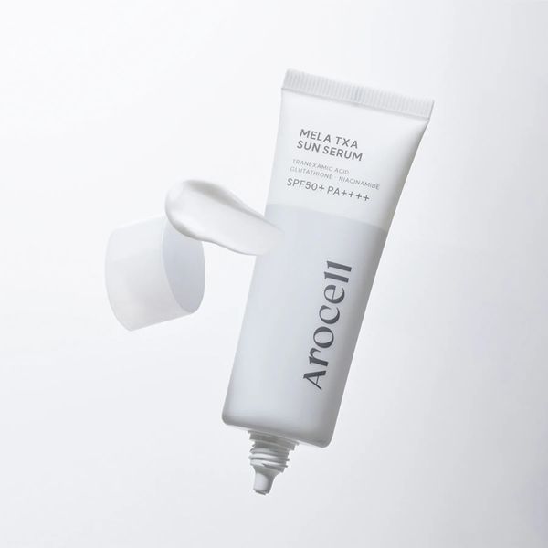 Arocell Mela TXA Sun Serum Сонцезахисна крем-сироватка з транексамовою кислотою та глутатіоном, 40мл 2823 фото