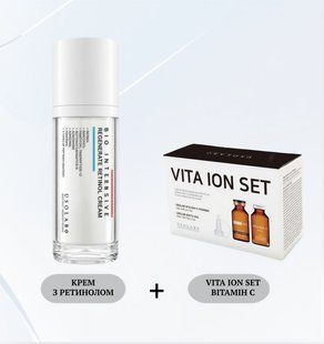 Акційний набір USOLAB Bio Intensive Regenarate Retinol Cream + Vita Ion-C Set 2996 фото