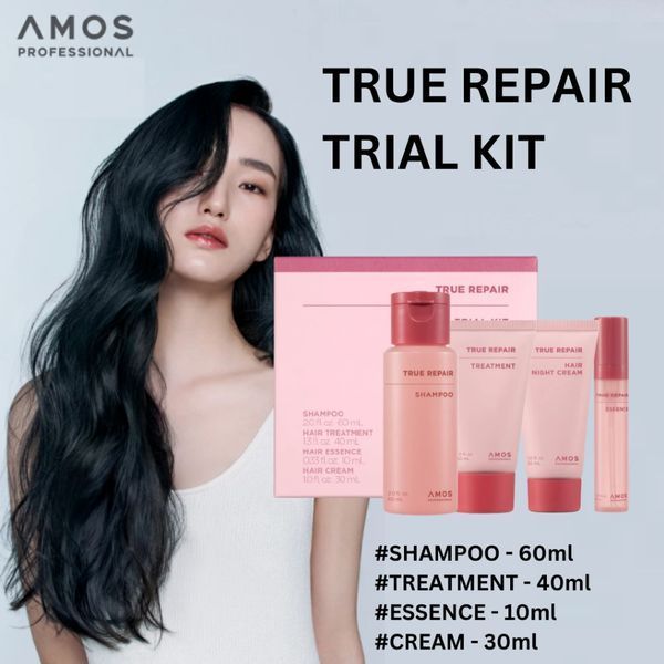 Amos Professional True Repair Trial Kit Набір мініатюр продуктів для сухого та пошкодженого волосся 2468 фото