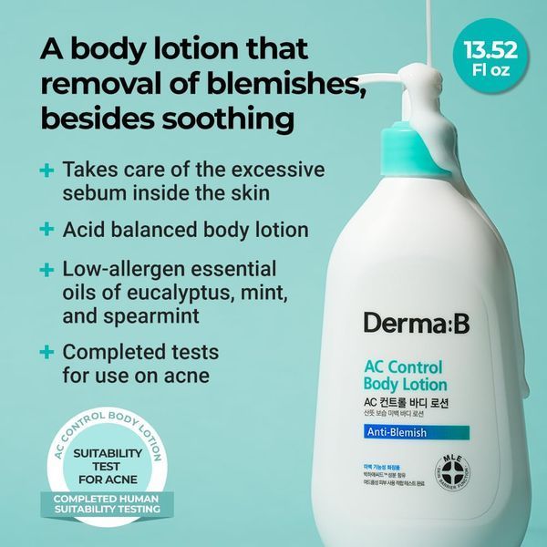 Derma:B AC Control Body Lotion Лосьйон для тіла проти акне, 400мл 2020 фото