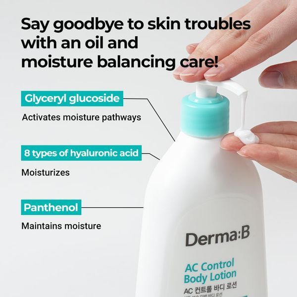 Derma:B AC Control Body Lotion Лосьйон для тіла проти акне, 400мл 2020 фото