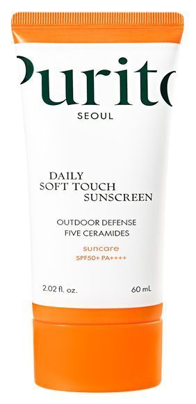 Purito Seoul Daily Soft Touch Sunscreen SPF 50+ PA++++ Крем сонцезахисний з керамідами, 60мл (Renewer) 1+1 2747 фото