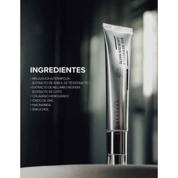 Usolab Bio Sensitive Sun Block Matte Омолоджуючий, заспокійливий та матуючий сонцезахисний крем, 50мл 2749 фото