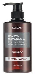 Kundal Honey & Macadamia Nature Shampoo Amber Vanilla Шампунь відновлюючий "Амбра Ваніль", 500мл 1616 фото