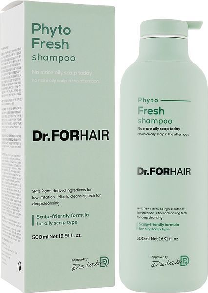 Dr.FORHAIR Phyto Fresh Shampoo Міцелярний шампунь для жирної шкіри голови, 500мл 1726 фото