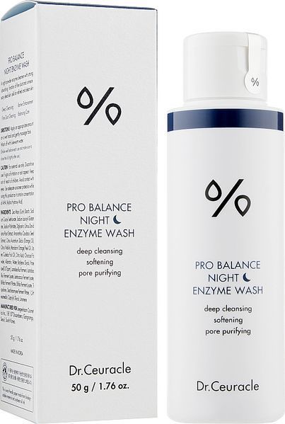 Dr.Ceuracle Pro-Balance Night Enzyme Wash Вечірня ензимна пудра з пробіотиками, 50г 1727 фото