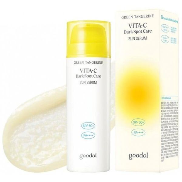 Goodal Green Tangerine Vita C Dark Spot Care Sun Serum SPF50+ Сонцезахисна сироватка проти пігментації з вітаміном C, 50мл 1579 фото