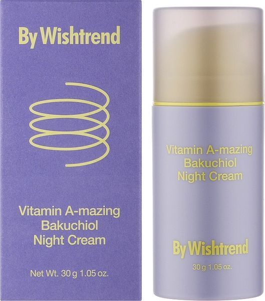 BY WISHTREND Vitamin A-mazing Bakuchiol Night Cream Нічний крем з ретинолом та бакучіолом, 30мл 1633 фото