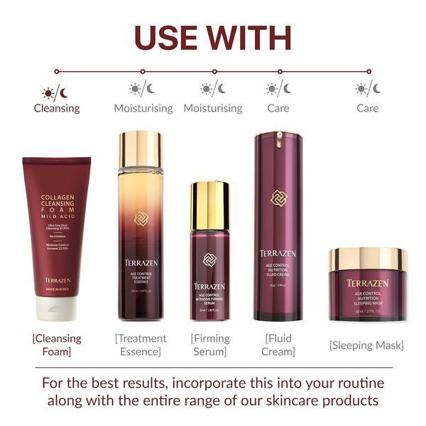 Terrazen Collagen Cleansing Foam Mild Acid Пінка для очищення з колагеном та зволожуючим комплексом, 140мл 2398 фото