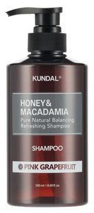 Kundal Honey & Macadamia Shampoo Pink Grapefruit Шампунь відновлюючий "Рожевий Грейпфрут", 500мл 2851 фото