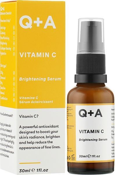Q+A Vitamin C Brightening Serum Освітлююча сироватка для обличчя з вітаміном C, 30мл 731 фото