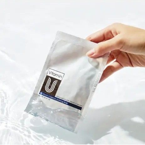 CUSKIN Vitamin U Essence Soothing Mask Відновлююча тканинна маска з вітаміном U, 25г 2326 фото