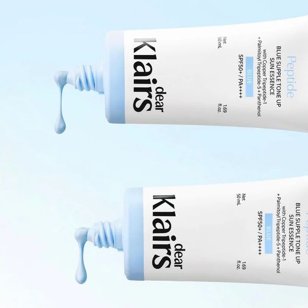 DEAR, KLAIRS Blue Supple Tone Up Sun Essence SPF50+ PA++++ Сонцезахисна есенція з tone-up ефектом, 50мл 3039 фото