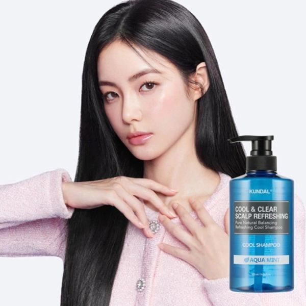 Kundal Cool & Clear Scalp Refreshing Shampoo Aqua Mint Шампунь освіжаючий "М'ятна вода", 500мл 1433 фото