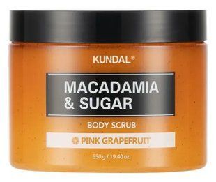 Kundal Macadamia&Sugar Body Scrub Pink Grapefruit Скраб для тіла цукровий "Рожевий Грейпфрут", 550г 2852 фото