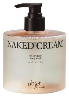 Objet by Kundal Moist Gleam Body Wash Naked Cream Гель для душу, 450мл 2853 фото