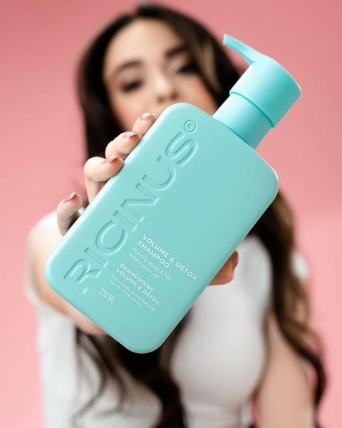 Ricinus Volume & Detox Shampoo Шампунь для детоксикації шкіри голови та об'єму, 350мл 2279 фото