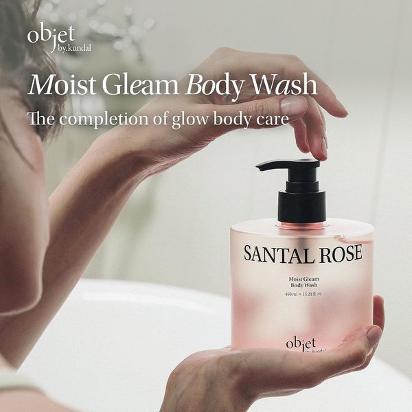 Objet by Kundal Moist Gleam Body Wash Santal Rose Гель для душу, 450мл 2854 фото