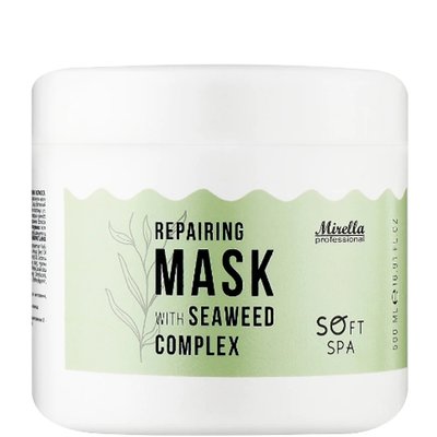 Mirella Professional Soft SPA Repairing Mask Маска з комплексом морських водоростей для відновлення волосся, 500мл 697 фото