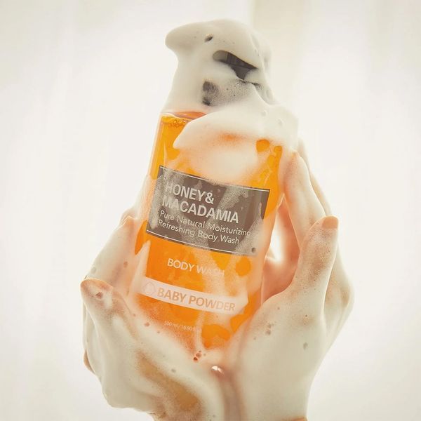 Kundal Honey & Macadamia Body Wash Baby Powder Гель для душу "Дитяча Присипка", 500мл 2618 фото