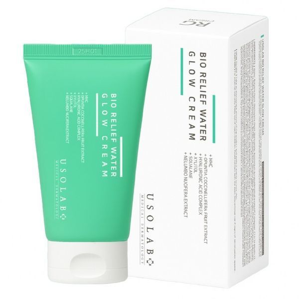 Usolab Bio Relief Water Glow Cream Заспокійливий та балансуючий крем - сорбет, 50мл 2669 фото