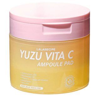 LALARECIPE Yuzu Vita C Ampoule Pad Освітлюючі пади для обличчя з екстрактом юдзу та вітаміном C, 80шт 2760 фото