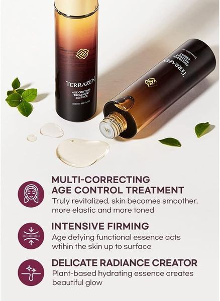 Terrazen Age Control Treatment Essence Омолоджувальна есенція з природним комплексом проти зморшок, 150мл 2333 фото