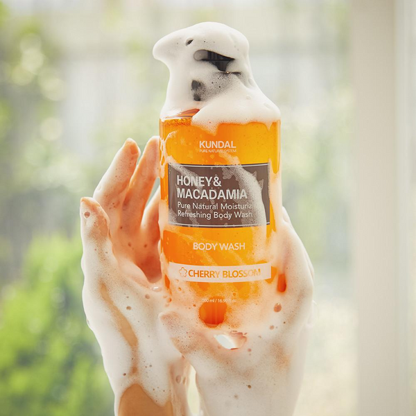 Kundal Honey & Macadamia Body Wash Cherry Blossom Гель для душу "Вишневий цвіт", 500мл 2621 фото