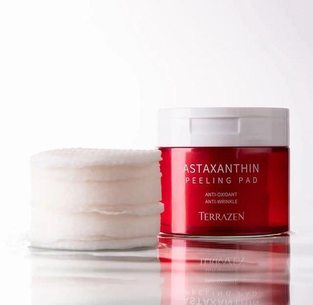Terrazen Astaxanthin Peeling Pad Пілінг-диски з антиоксидантним ефектом, 60шт 2134 фото