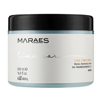 Kaaral Maraes Liss Care Mask Маска для прямого волосся з пантенолом і біотином, 500мл 1313 фото