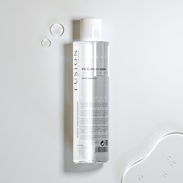 Fusion Meso Vit. C Micro Water Освітлюючий антиоксидантний міцелярний лосьйон, 250мл 2825 фото