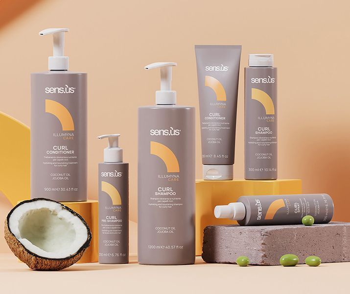 Sens.&ugrave;s Illumyna Care Curl Shampoo Зволожуючий шампунь для кучерявого волосся, 300мл 1888 фото