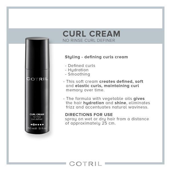 Cotril Curl Cream No Rinse Curl Definer Крем для оформлення локонів, 150мл 2813 фото