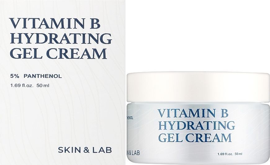SKIN&LAB Vitamin B Hydrating Gel Cream Зволожуючий гель-крем для обличчя з вітаміном B, 50мл 959 фото