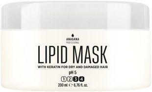 Anagana Professional Lipid Mask Маска "Ліпідна" з кератином для сухого та пошкодженого волосся, 200мл 2581 фото