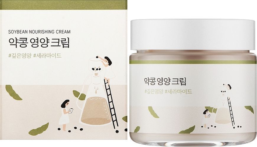 ROUND LAB Soybean Nourishing Cream Поживний крем з екстрактом чорних соєвих бобів, 80мл 1594 фото